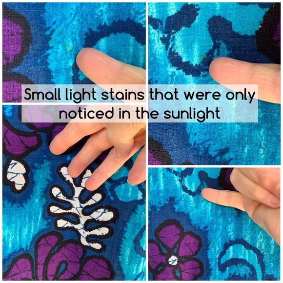 🌺 Vintage Hawaiian Barkcloth Muumuu Dress 🌺 - Picture 5 of 14